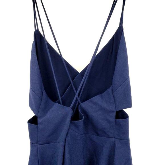 SUGAR LIPS Navy Blue Cutout Dress Womens Size Small S - Picture 4 of 7